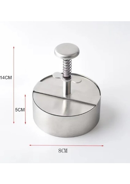 89 mm Hamburg Presi 304 Paslanmaz Çelik Hamburger Köftesi Makinesi Domuz Eti Sığır Eti Hamburger Manuel Pres Kalıp Izgara Barbekü Aracı Mutfak Kalıp (Yurt Dışından) indirimleri