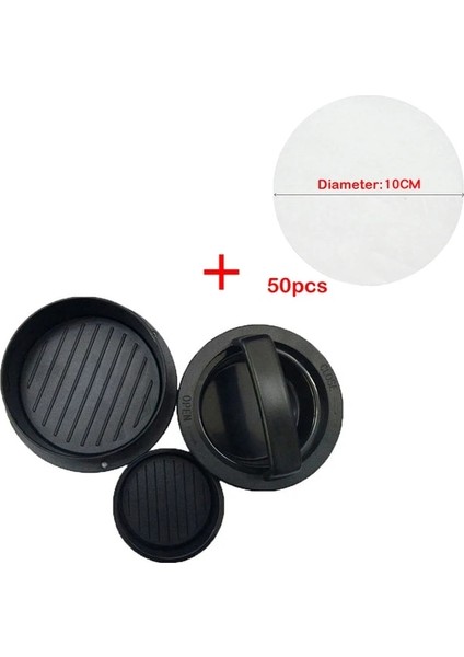 Bir Set Walfos Hamburger Makinesi Hamburger Presi Yuvarlak Şekil Yapışmaz Şef Köfte Hamburger Eti Sığır Izgara Burger Presi Patty Maker Kalıp (Yurt Dışından)