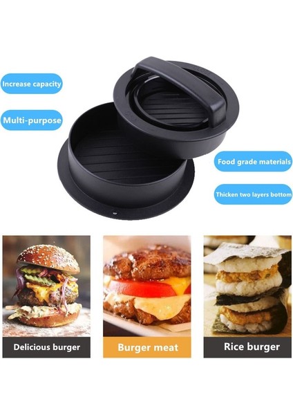 Bir Set Walfos Hamburger Makinesi Hamburger Presi Yuvarlak Şekil Yapışmaz Şef Köfte Hamburger Eti Sığır Izgara Burger Presi Patty Maker Kalıp (Yurt Dışından)