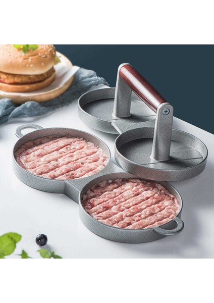 Tek Pres Hamburger Et Presi Yuvarlak Hamburger Köftesi Kalıp Ev Pirinç Topu Sandviç Pres Makinesi Mutfak Aracı (Yurt Dışından)