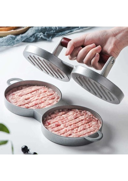 Tek Pres Hamburger Et Presi Yuvarlak Hamburger Köftesi Kalıp Ev Pirinç Topu Sandviç Pres Makinesi Mutfak Aracı (Yurt Dışından)