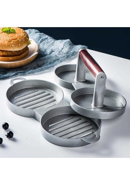 Tek Pres Hamburger Et Presi Yuvarlak Hamburger Köftesi Kalıp Ev Pirinç Topu Sandviç Pres Makinesi Mutfak Aracı (Yurt Dışından)