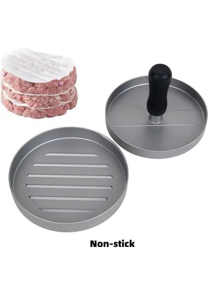 Alüminyum Yapışmaz Hamburger Et Basın Makinesi Yuvarlak Şekil Doldurulmuş Burger Köftesi Sığır Izgara Pasta Basın Kalıp Mutfak Aksesuarları (Yurt Dışından) fırsatları
