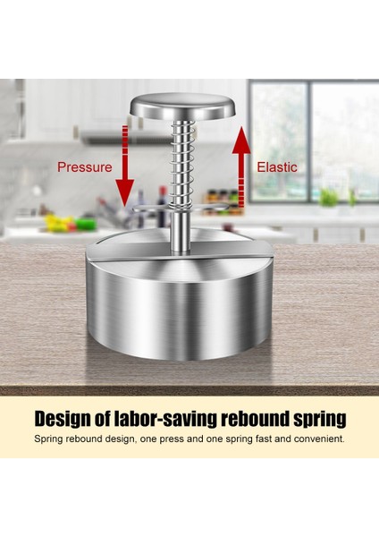 Boyutu 14 cm Burger Et Kalıp Paslanmaz Çelik Burger Presi Kalıp Ayrılabilir Kolu Yapışmaz Et Köftesi Için Mutfak Izgara Aksesuarları (Yurt Dışından) fiyatları