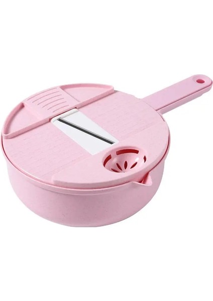 Pembe 12 Parçalı Set Çok Fonksiyonlu Sebze Doğrama Havuç Patates Mutfak Kolaylık Sebze Aracı Için Elle Kesilmiş Parçalama Rende (Yurt Dışından)
