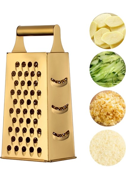 Gökkuşağı No.3 4 Taraflı Sarımsak Soyucu Patates Sebze Dilimleme Bıçağı Zencefil Kavun Çok Fonksiyonlu Salatalık Dilimleme Paslanmaz Çelik Soyucu Kutusu (Yurt Dışından)