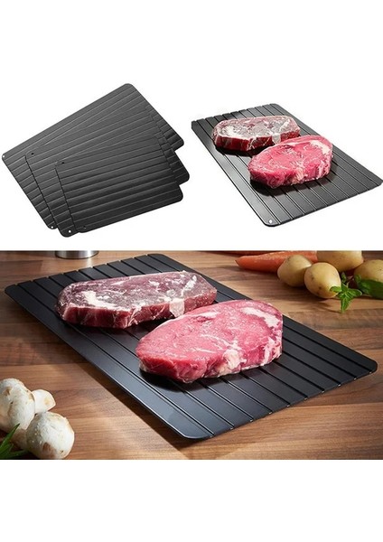 29.5X20.3X0.2CM Buz Çözme Tepsisi Çözülme Dondurulmuş Gıda Et Balık Dakikalar Içinde Ev Buz Çözme Tepsisi Elektrik Yok Kimyasallar Dropshipping (Yurt Dışından)