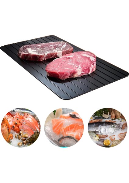 L 35.5X20.5X2 cm Hızlı Buz Çözme Tepsisi Çözülme Dondurulmuş Gıda Et Meyve Hızlı Buz Çözme Plaka Levha Buz Çözme Mutfak Aracı (Yurt Dışından) fiyatları