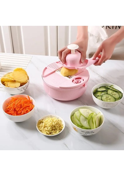 Yeşil Mutfak Çok Fonksiyonlu Salata Eşyaları Sebze Doğrayıcı Havuç Patates Manuel Parçalayıcı Mutfak Pişirme Sebze Araçları (Yurt Dışından)