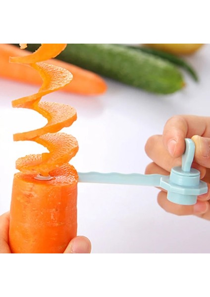 Mavi Büyülü Meyve Patates Spiral Rulo Kesici Manuel Silindir Fransız Kızartma Kesici Yapma Büküm Parçalayıcı Rende Mutfak Gadget Pişirme Aracı (Yurt Dışından) fırsatları
