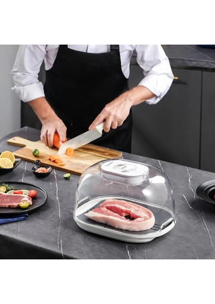 Gri Benzersiz Biftek Hızlı Çözdürme C-Tipi Şarj Portu Çözdürme Plakası Tazeliği Korur Büyük Kapasiteli Çözdürme Tepsisi Hızlı Çözdürme (Yurt Dışından) fırsatları