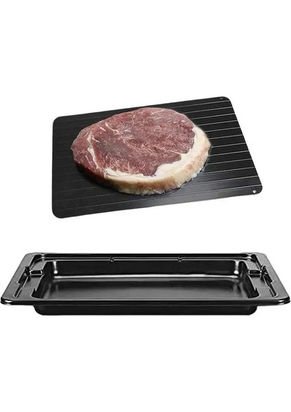 29.5X20.5X0.2 cm Buz Çözme Tepsisi Metal Plaka Buz Çözme Tepsisi Güvenli Hızlı Çözülme Dondurulmuş Et Balık Deniz Ürünleri Mutfak Aşçı Gadget Aracı (Yurt Dışından)