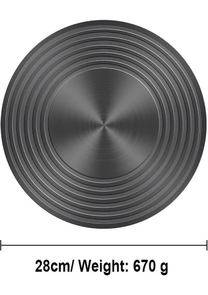 Büyük Boy 28CM Isı Transfer Plakası Siyah Dayanıklı Saplı Tencere Indüksiyon Ocak Isı Transfer Plakası Ocak Gaz Aralığı Isı Transfer Plakası Araçları (Yurt Dışından)