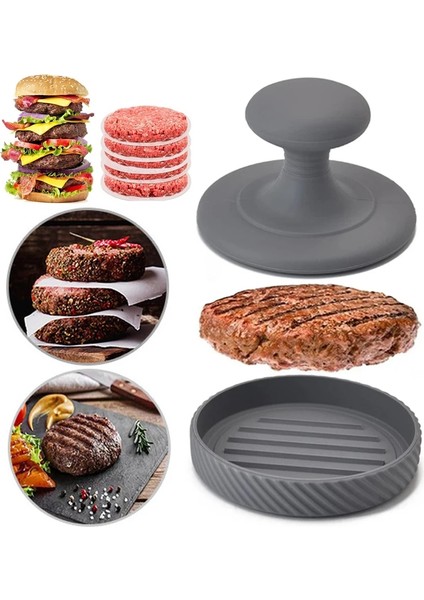 Turuncu Silikon Et Presi Hamburger Patty Maker Yapışmaz Hamburger Presi Burger Patty Için Bpa Ücretsiz Patty Maker (Yurt Dışından) fiyatları