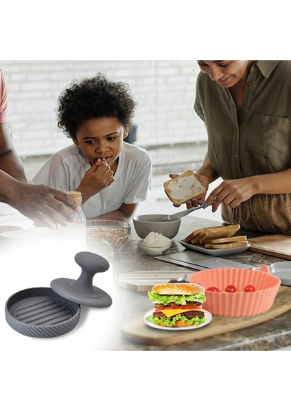 Turuncu Silikon Et Presi Hamburger Patty Maker Yapışmaz Hamburger Presi Burger Patty Için Bpa Ücretsiz Patty Maker (Yurt Dışından) modelleri