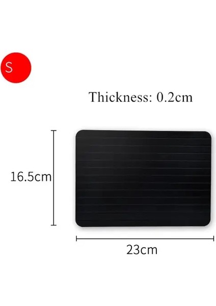 S 23X16.5X0.2CM Pro Thaw Master Magic Defrost Tepsi Metal Plaka Buz Çözme Tepsisi Güvenli Hızlı Çözdürme Et Balık Deniz Ürünleri Mutfak Aşçı Gadget Aracı (Yurt Dışından)