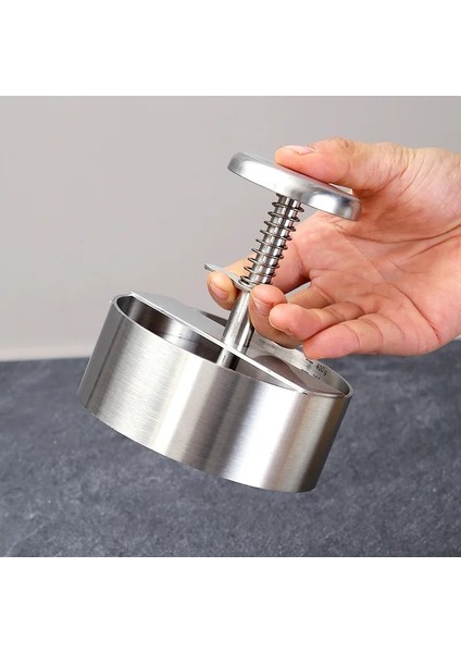 Plastik 100 mm Hamburger Presi Burger Patty Maker 304 Paslanmaz Çelik Domuz Sığır Burger Izgara Kalbur Et Aracı Için Manuel Pres Kalıp (Yurt Dışından) indirimleri