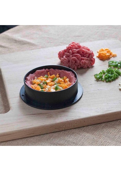 50 Adet Pişirme Kağıdı 3 In 1 Hamburger Presi Patty Maker Yapışmaz Kalıp Gıda Sınıfı Abs Yuvarlak Et Sığır Izgara Burger Presi Mutfak Aracı Aksesuarları (Yurt Dışından) fırsatları