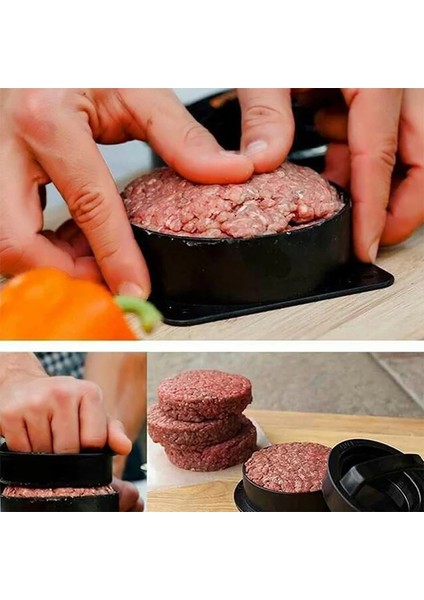 50 Adet Pişirme Kağıdı 3 In 1 Hamburger Presi Patty Maker Yapışmaz Kalıp Gıda Sınıfı Abs Yuvarlak Et Sığır Izgara Burger Presi Mutfak Aracı Aksesuarları (Yurt Dışından) indirimleri
