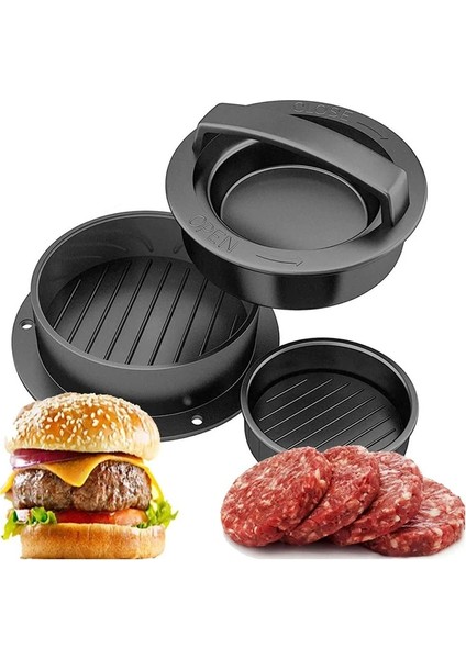 Abs Seti Et Burger Patty Dıy Yapma Seti Hamburger Kalıp Hamburger Eti Sığır Kalıpları Manuel Burger Et Pres Cihazı Mutfak Aletleri (Yurt Dışından)