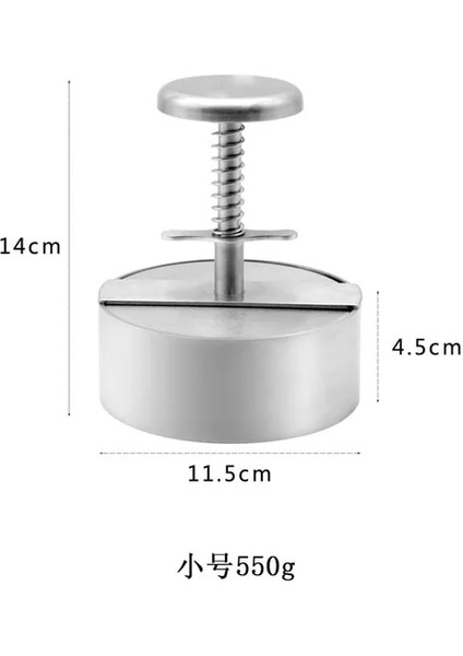 S Hamburger Presi Burger Patty Maker 304 Paslanmaz Çelik Domuz Sığır Burger Izgara Kalbur Et Aracı Mutfak Için Manuel Pres Kalıp (Yurt Dışından)