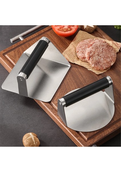 Yuvarlak Manuel 304 Paslanmaz Çelik Yuvarlak Kare Şekli Basın Et Köftesi Hamburger Makinesi Kolu Presleme Biftek Mutfak (Yurt Dışından) fiyatları