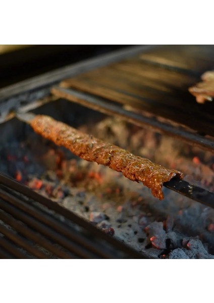 4 Adet 50CM Adana Kebap Şiş - Lezzetli Döner Et Izgara ve Şiş Pişirme Için Premium Galvanizli Demir Geniş Düz Barbekü OY1111 (Yurt Dışından) fiyatları