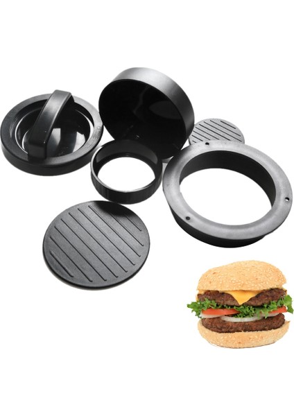 Type2 Abs Hamburger Presi Hamburger Makinesi Yuvarlak Şekil Yapışmaz Şef Köfte Hamburger Eti Sığır Izgara Burger Kalıp (Yurt Dışından)
