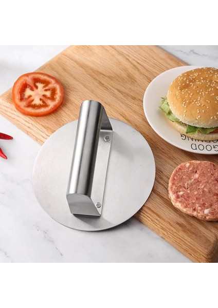Yuvarlak Burger Presi Yapışmaz Paslanmaz Çelik Kolay Temiz Hamburger Makinesi Bulaşık Makinesinde Yıkanabilir Dumansız Patty Maker Kalbur Izgara Barbekü (Yurt Dışından) indirimleri