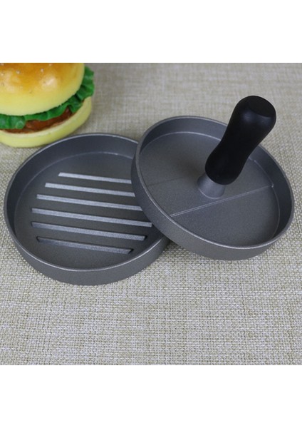 Siyah Saplı Set Hamburger Eti Yuvarlak Kalıp Yapışmaz Burger Et Baskı Alüminyum Alaşımlı Barbekü Sığır Tavuk Eti Patty Pres Aracı Mutfak Gıda Kalıp (Yurt Dışından) fiyatları