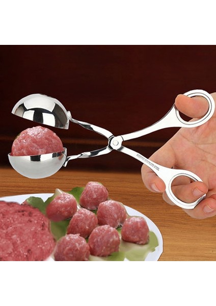 Büyük 1 Adet Köfte Makinesi Klip Balık Topu Acemi Yapışmaz Doldurulmuş Et Topu Kaşık Şekillendirici Pişirme Kepçe Paslanmaz Çelik Mutfak Kümes Hayvanları Aracı (Yurt Dışından) fiyatları