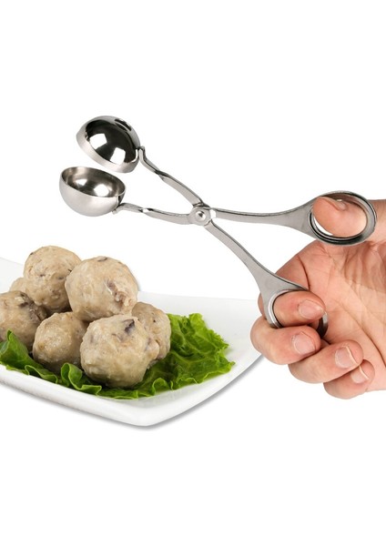 Büyük 1 Adet Köfte Makinesi Klip Balık Topu Acemi Yapışmaz Doldurulmuş Et Topu Kaşık Şekillendirici Pişirme Kepçe Paslanmaz Çelik Mutfak Kümes Hayvanları Aracı (Yurt Dışından) modelleri