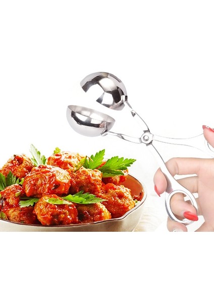 Büyük 1 Adet Köfte Makinesi Klip Balık Topu Acemi Yapışmaz Doldurulmuş Et Topu Kaşık Şekillendirici Pişirme Kepçe Paslanmaz Çelik Mutfak Kümes Hayvanları Aracı (Yurt Dışından) fırsatları