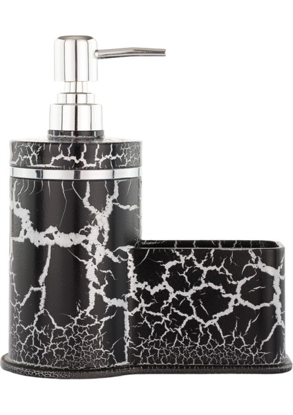 Granit Desenli Sıvı Sabunluk Mutfak Banyo Deterjanlık Sabunluk Fırça Sünger Dahil Değildir