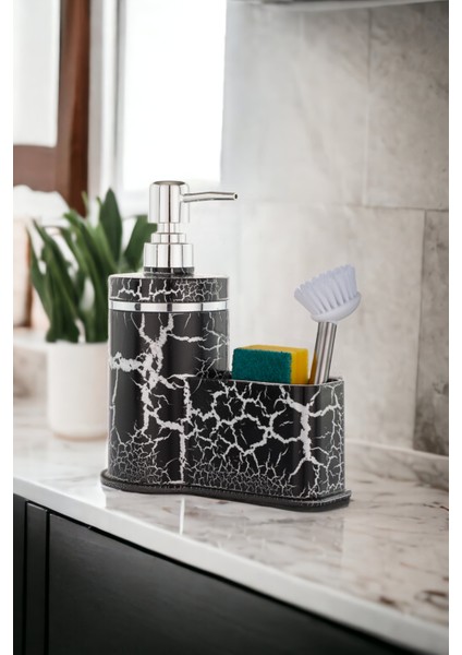 Granit Desenli Sıvı Sabunluk Mutfak Banyo Deterjanlık Sabunluk Fırça Sünger Dahil Değildir fiyatları