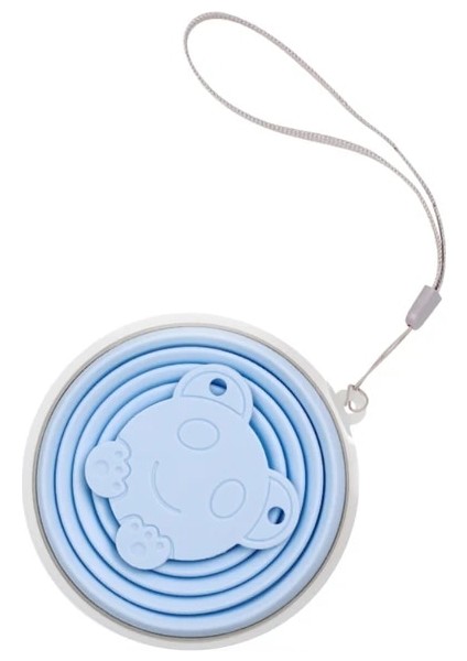 Stil 1 270 ml Toz Geçirmez Kapak Kapak Açık Kahve Fincanları Geri Çekilebilir Seyahat Copa / Paslanmaz Çelik Silikon Katlanır Bardak Kordon ile (Yurt Dışından)