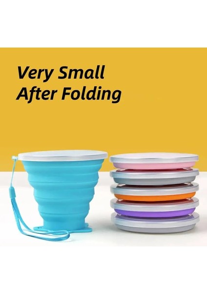 Turuncu 270 ml Taşınabilir Katlanır Kahve Kupa Seyahat Tipi Kupa Silikon Katlanır Kullanışlı Kordonlu Kupa Seyahat Kapaklı Durulama Kupa Katlanabilir Fincan (Yurt Dışından) fiyatları
