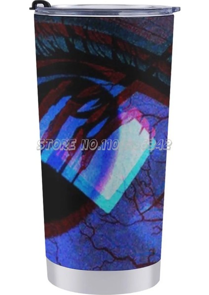 20 Oz Korku Anime Estetiği-????seyahat Kupa Termo Bardak Araba Termos Kupa Çay Su Kahve Korku Anime Estetik Kızlar Mavi Gözler Sc (Yurt Dışından) modelleri