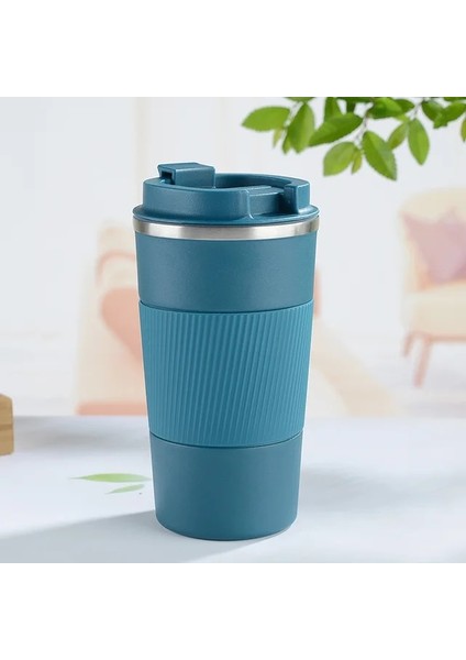 Mavi 510ML 380ML 510ML Paslanmaz Çelik Kahve Fincanı Termal Kupa Garrafa Termica Cafe Copo Termico Caneca Kaymaz Seyahat Araba Yalıtımlı Şişe (Yurt Dışından)