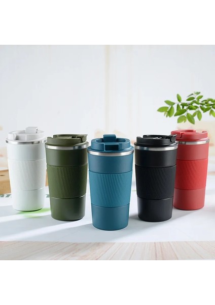 Mavi 510ML 380ML 510ML Paslanmaz Çelik Kahve Fincanı Termal Kupa Garrafa Termica Cafe Copo Termico Caneca Kaymaz Seyahat Araba Yalıtımlı Şişe (Yurt Dışından)