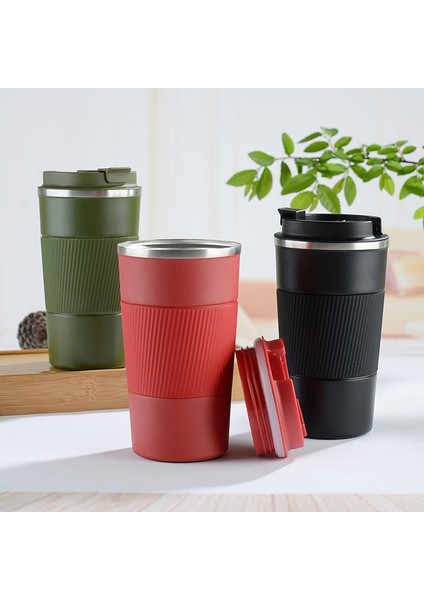 Mavi 510ML 380ML 510ML Paslanmaz Çelik Kahve Fincanı Termal Kupa Garrafa Termica Cafe Copo Termico Caneca Kaymaz Seyahat Araba Yalıtımlı Şişe (Yurt Dışından)