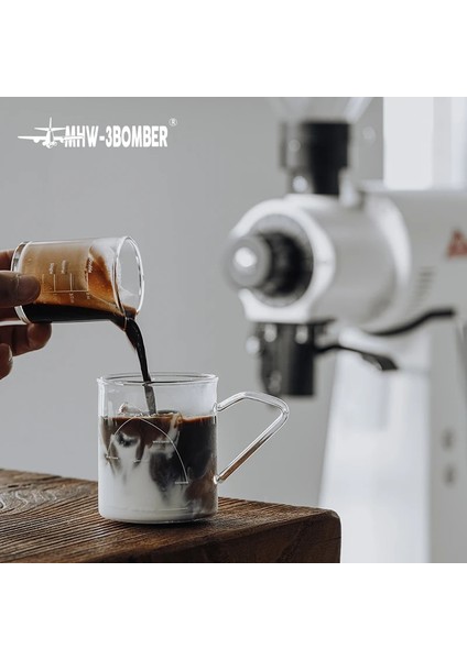 2 Adet Fincan Mhw-3bomber 260 ml Kahve Kulplu Kupa Borosilikat Cam Kahve Fincanları Şık Ev Mutfak Süt Kupalar Cafe Barista Aksesuarları (Yurt Dışından) fırsatları