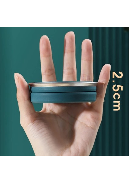 Mavi 320 ml Katlanabilir Silikon Su Kapaklı Bardak Katlanabilir Isıya Dayanıklı Taşınabilir Bardak Ipi ile Katlanır Depolama Kupa Seyahat Kamp Için (Yurt Dışından)