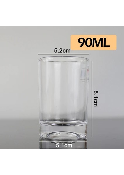 90 ml Espresso Cam Ölçüm Fincan Espresso Atış Cam Sıvı Cam Ons Bardak Ölçeği Mutfak Malzemeleri Profesyonel Barista Kahve Araçları (Yurt Dışından)