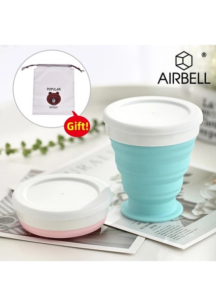 Mavi 100 ml Silikon Katlanır Kupa 60-350 ml Seyahat Kamp Arkadaşı Fincan Gıda Sınıfı Silikon Paslanmaz Çelik Çocuk Fincan Taşımak Için Okul Açık Kahve Handcup (Yurt Dışından)