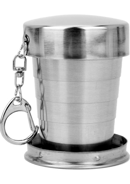 75ML Taşınabilir Paslanmaz Çelik Katlanabilir Bardak 75ML/150ML/250ML Açık Seyahat Katlanabilir Kahve Kupa Teleskopik Yürüyüş Kamp Su (Yurt Dışından) indirimleri