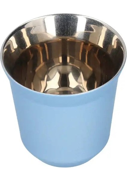 Açık Mavi 80ML 80ML/160ML 304 Paslanmaz Çelik Kahve Fincanı Çift Duvar Bardak Yalıtımlı Kapsül Bardak Süt Kupa Ev Mağaza Drinkware Espresso Bardakları (Yurt Dışından)