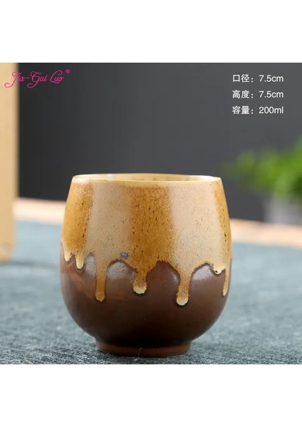 B Jıa Guı Luo Seramik 200 ml Kahve Fincanları Japon Tarzı Fincan Kahve Fincanı Çay Fincanı Çay Bardağı Coffeeware G044 (Yurt Dışından)