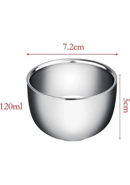 120ML 120ML/200ML Kalınlaşmış Paslanmaz Çelik Espresso Kahve Süt Bardakları Şarap Bira Bardağı Cam Kamp Su Süt Kupası Tıraş Kupa (Yurt Dışından)