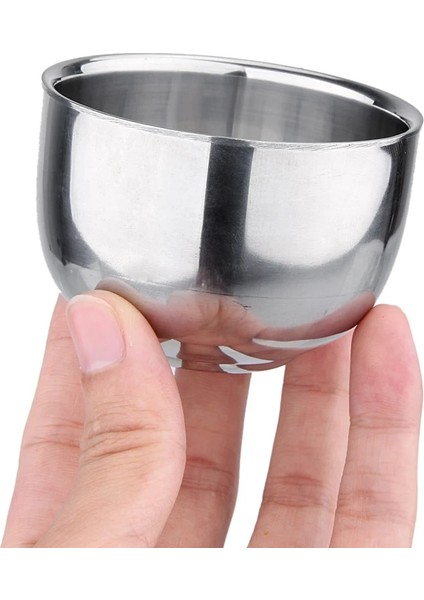 120ML 120ML/200ML Kalınlaşmış Paslanmaz Çelik Espresso Kahve Süt Bardakları Şarap Bira Bardağı Cam Kamp Su Süt Kupası Tıraş Kupa (Yurt Dışından)